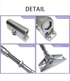 1Pcs Dafash for Doors - Door Deadbolt - Hydraulic Automatic Door Lock Machine Size - غالق اتوماتيك للابواب هيدروليكي حتي وزن 65 كيلو-‎ B0D29TWZZD