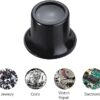 [1 Piece] 1 X Jewelers Loupe Magnifier, Jewelry Eye Loop Magnifying Glass Monocle for Watch Repair, Diamonds, Coins, Plants, Gems, Stamps, Watches, etc, Black-B0DK2WSJT5