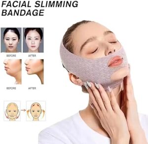 1pcs Face Shaping Bandage V Face Lifting Tight Removal To Improve Double Chin Legal Tattoo Cheek Slimming Bandage-B0DNKNT6H4
