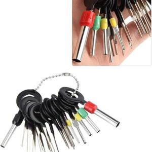 Wire Terminal Removal Tool for Car Wiring Connector Pin Extractor Puller Tools (11 Pcs)-B0CLHL42TX