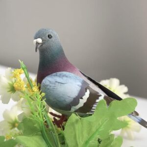 Simulation Foam Pigeon Model,Artificial Imitation Animal Fake Pigeon Home Garden Ornament Miniature Decoration(Random) Brand: Generic