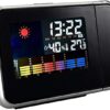 Alarm Clocks Multi-functional Digital LCD Screen LED Projector Alarm Clock Weather Display Station-B091BSDRL7