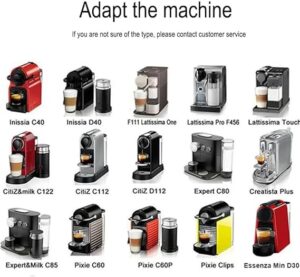 [1 Cpsuls Stainless ] For Reusable Coffee Capsule Stainless Steel Rich Crema Espresso Refillable Filters Pod Fit Inissia Pixie Essenza Mini (Mesh Mesh D053) Brand: Generic