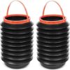 Nicoman Camping Fishing Folding Basket Collapsible Washing Bucket Car Bin Organiser 4 Litre, Pack of 2-B07WYSS6VR