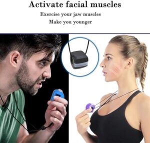 1pcs Fitness Jawline Exercise Stress Ball Face Jaw Exerciser Trainer Muscle Simulator for Cheekbones Trainer Jawliner Jaw Liner (Color Is Random) -B0CKJ9JKF7