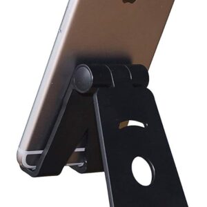61oQDPzAYNL._AC_SX569_ Phone Holder Universal Dual Foldable Adjustable Desk Stand Multi Angle Plastic Phone Stand Mount for iPhone X / 8/7 / 6/5 Samsung Galaxy S8 S7 S6 LG HTC and Mini Tablets Black-B098V127CD