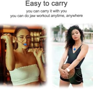 1pcs Fitness Jawline Exercise Stress Ball Face Jaw Exerciser Trainer Muscle Simulator for Cheekbones Trainer Jawliner Jaw Liner (Color Is Random) -B0CKJ9JKF7