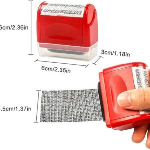 1Pcs - Identity Protection Roller Stamps - Designed for ID Anti-Theft, Privacy and Confidential Security Protection - Messy Code Wide Roller Stamp (Random Color) - B0C415661B