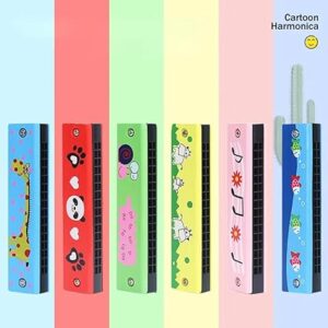 Wooden Harmonica Educational Gift Instrument Mouth Music Organ Replacement 1pcs Durable Hot Sale Newest 13Cm,24 Hole, 33Gram (Blue fish)-B0DNNP74Q9