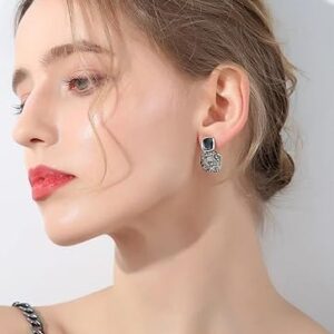1pair Earrings 2020 Big Geometric Round Earrings For Women Hanging Dangle Earrings -B0DLTJP4T7