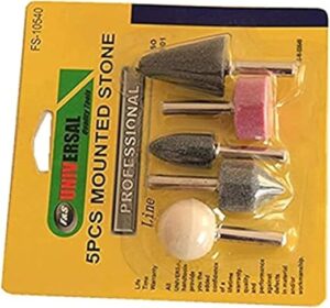 Shank Mounted Grinding Stone Polishing Drill Bits Grinder 5pc (1/4in)-B08YNSDQSQ