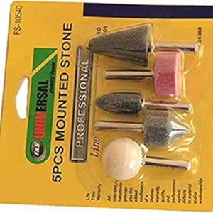 Shank Mounted Grinding Stone Polishing Drill Bits Grinder 5pc (1/4in)-B08YNSDQSQ