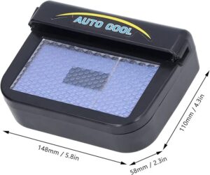 Car Cooling Solar Fan easy installation-B0C2QQSM98