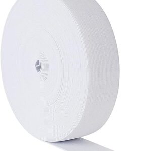 Clothes Elastic Rubber - 2.0 cm Width 5m Long Elastic clothing tape 2 cm wide 5 meter roll white-B0D5ZDV16J