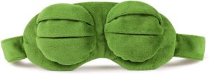 Lobagve Van Caro 3D Unisex Frog Eye Mask Blindfold-Super Soft Padded Shade Cover,Cartoon Eye Patch Blinder Travel Long Flights Gifts(Green)-B07G58MLGJ