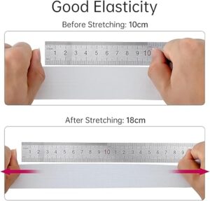 Clothes Elastic Rubber - 2.0 cm Width 5m Long Elastic clothing tape 2 cm wide 5 meter roll white-B0D5ZDV16J