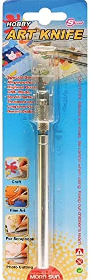 Morn Sun Likar art knife with soft grip handle, 8 mm X 13.70 cm-B091CY18VV