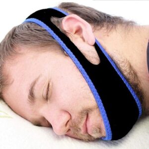 [1 PC] Tcare 1Piece Snoring Chin Strap Adjustable Anti Snore Chin Strap Support Stop Snoring- Natural and Instant Snore Relief Jaw Belt [Random Color]-‎ B0CHPNQB4B