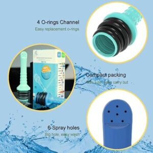 Pocket Bidet Sprayer Personal Cleaner Hand Held Seat Toilet Bidet Tackle Hygiene Washing Travel EVA Wash Nozzle [Random Color]