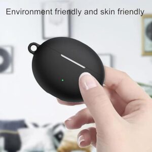 Silicone Scratches Dust and Scratch-Resistant Case for FreeBuds 5i Headphones (Black)-B0D9K1XSGC