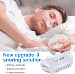 (Random Color) 3 in1 Recharge with Small fan Anti Snoring Devices, Anti-Snoring Solution, Electric Variable Snore Solution to Stop Snoring, Mini Sleep Aid for Blocked Nostrils-B0CSKSFWHQ