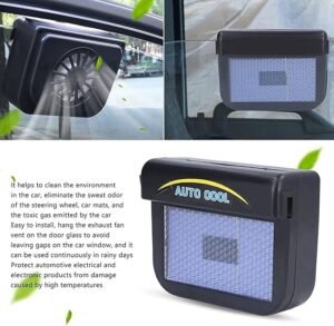 Car Cooling Solar Fan easy installation-B0C2QQSM98