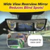 (1Pcs) Angel View Wide Angle Rearview Car Mirror,Black Convex Car Mirror Installs in Seconds and Fits Most Cars, SUVs & Trucks, For Gift ‎3.18 x 30.48 x 15.24 cm; 172.37 G