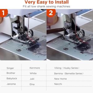 Side Cutter Sewing Machine Presser Foot Feet Attachment Accessory for All Low Shank Singer Janome Brother-B0CPWN7LK4