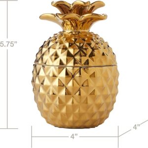 71DK2Ynwa5L._AC_SX679_ SKL HOME by Saturday Knight Ltd. Cotton Jar, Ceramic, Gold-B08SBFX77H