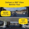 (1Pcs) Angel View Wide Angle Rearview Car Mirror,Black Convex Car Mirror Installs in Seconds and Fits Most Cars, SUVs & Trucks, For Gift ‎3.18 x 30.48 x 15.24 cm; 172.37 G