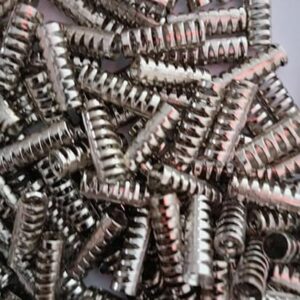 71IEzIW9CgL._AC_SY550_ 30pcs End Caps for shoelaces, laces and wide strings Spring Cord Locks Plastic End Stopper Dual Holes Toggle Fastener Rope End for Drawstrings, Shoelaces, Tent, Tie-Downs, Silver Tone Brand: Generic