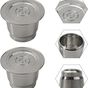 [1 Cpsuls Stainless ] For Reusable Coffee Capsule Stainless Steel Rich Crema Espresso Refillable Filters Pod Fit Inissia Pixie Essenza Mini (Mesh Mesh D053) Brand: Generic