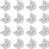 MySouq-Store Set of 10 Reinforced Right Angle Brackets (23 x 23mm), 90 Degree Iron Angle Bracket - Bracket Joint Bracket, Durable Stability for Your Carpentry Projects