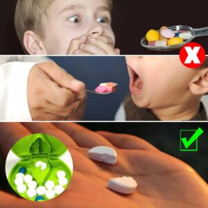 [1Pcs - Random Color ] 1PC Medicine Pill Holder Tablet Cutter Splitter Pill Case Mini Useful - B0DLVH4X2H