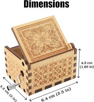 1Pcs Music box Gifts for happy birthday wooden Randomly (A300) - B0CTQX5DZW