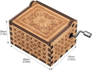 Music box Black addition you are my sunshine - Music Box Hand-Cranked Music Box-B0CG3V9N86