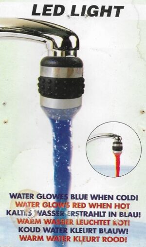 1 LED Temperature Sensor RGB LED Faucet Light Water Glow Shower, Size: 50 x 35 x 35mm, Interface: 22mm & 24mm-B09Z1Q9T2H