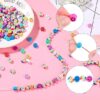 MYsouq-store-Street27® 60pcs Mixed Colors Polymer Clay Smiley Face Spacer Beads, Assorted Happy Face Slice Beads for Women Girls Jewelry Making Handmade DIY Bracelet Necklace Hair Clip Accessories (Round Smiley)-B0B361HNN4