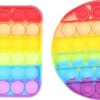 MySouq-Store -Generic Relieving anxiety push pops bubble fidget sensory toy (rainbow, pack of 2)B096RJWR4N