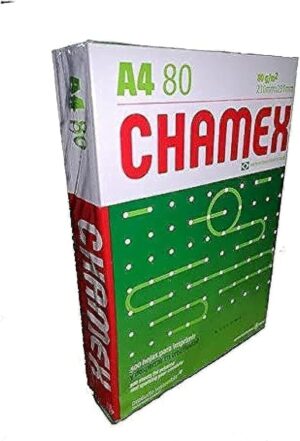 White Chamex A4 Paper 5 PCS 80g Made in brazile 500 sheet-B0CWC1KLC4