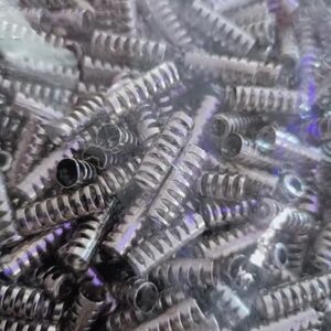 71l+uGtW0cL._AC_SY550_ 30pcs End Caps for shoelaces, laces and wide strings Spring Cord Locks Plastic End Stopper Dual Holes Toggle Fastener Rope End for Drawstrings, Shoelaces, Tent, Tie-Downs, Silver Tone Brand: Generic