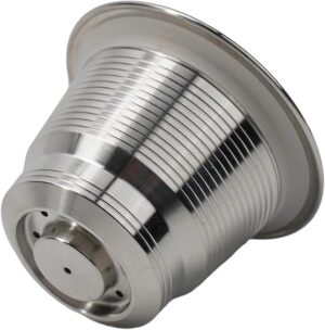 [1 Cpsuls Stainless ] For Reusable Coffee Capsule Stainless Steel Rich Crema Espresso Refillable Filters Pod Fit Inissia Pixie Essenza Mini (Mesh Mesh D053) Brand: Generic