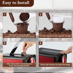 [1PCS] Reusable Capsules Refillable Coffee Pod for Capsule for Nes-B0CPC52VJM