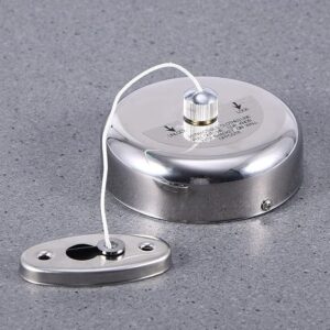 Stainless Steel Retractable Clothesline Clothes Dryer with 2.8 Meters adjustable Nylon Line, Polished Stainless Steel Finish-B091D6X131