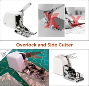 Side Cutter Sewing Machine Presser Foot Feet Attachment Accessory for All Low Shank Singer Janome Brother-B0CPWN7LK4