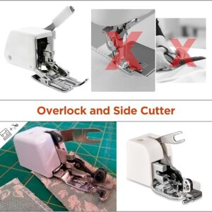 Side Cutter Sewing Machine Presser Foot Feet Attachment Accessory for All Low Shank Singer Janome Brother-B0CPWN7LK4