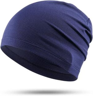 1PCs Summer Cool Running Cap Fashion Bicycle Hat Cycling Sport Caps Headdress Headscarf Hiking Baseball Riding Beanie Men Women Hats (D.Blue)-B0CZTYVB21