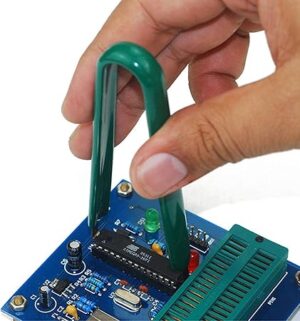 Bitray IC Puller Anti-Static Motherboard Circuit Board PLCC IC Extractor Puller Tool Insulation Spring Steel Extractor Tool for Circuit Board, 4 Inch Length-B08FD35J6J