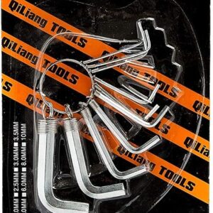 Qtools PC Hex Key Ring Kit, 10 Pieces - B092339XLX