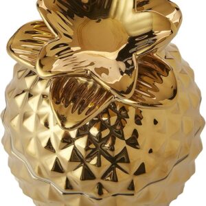 81FmFrIwK5L._AC_SX679_ SKL HOME by Saturday Knight Ltd. Cotton Jar, Ceramic, Gold-B08SBFX77H